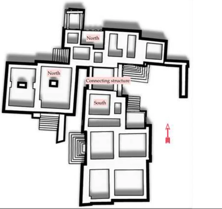 Floor Plan by Dr Daniel Habtemichael of the Kings’ Residence - Source: Modeling the Local Political Economy Of Adulis, pg 222